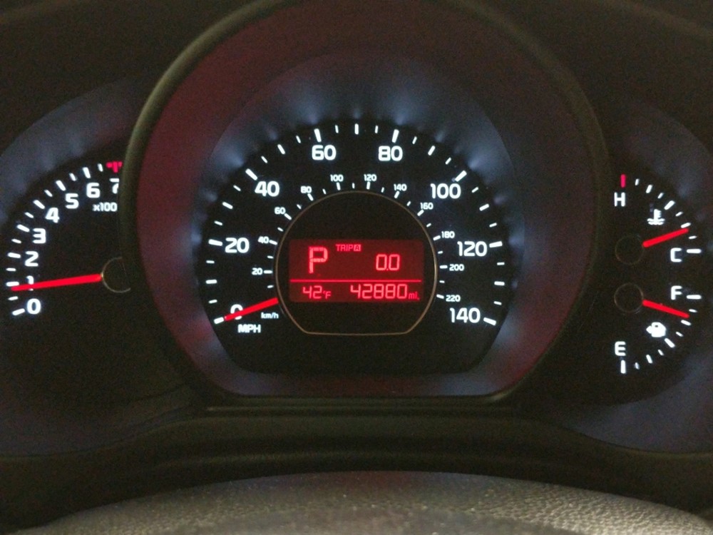 2017 Kia Soul - Odometer Close Up