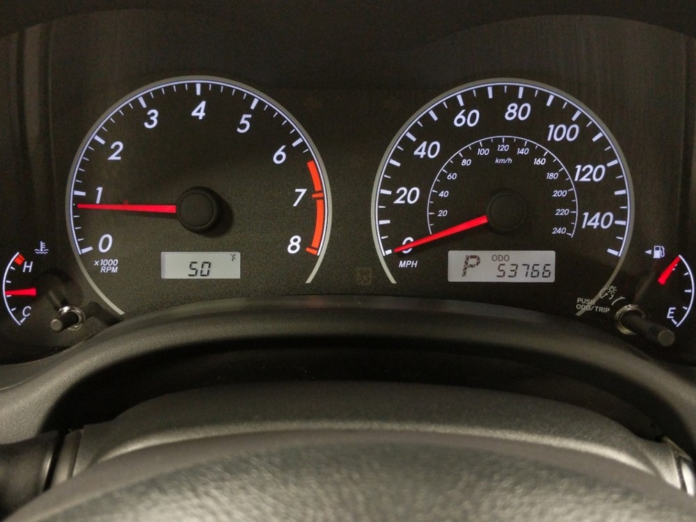 2013 Toyota Corolla - Odometer Close Up