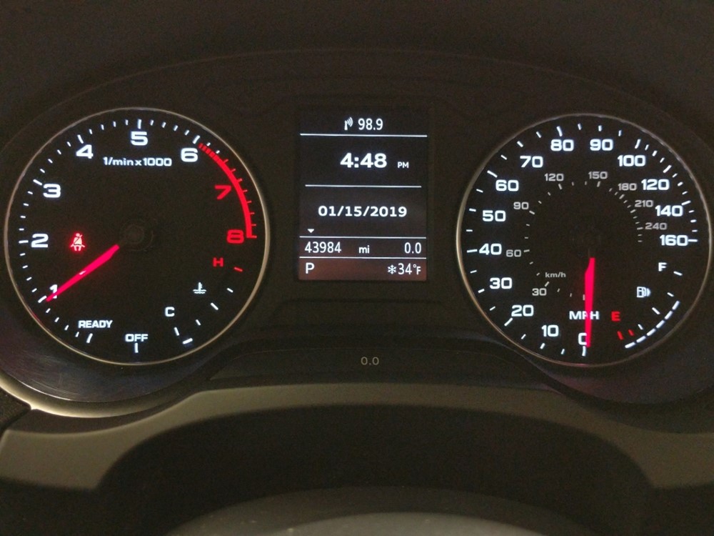 2016 Audi A3 - Odometer Close Up