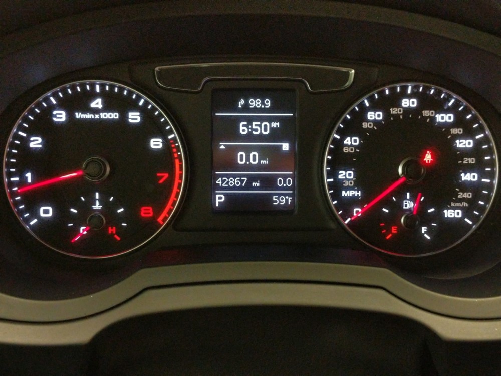 2017 Audi Q3 - Odometer Close Up