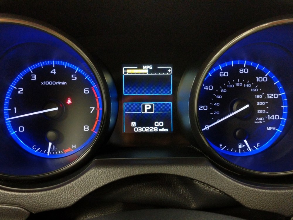 2017 Subaru Outback - Odometer Close Up