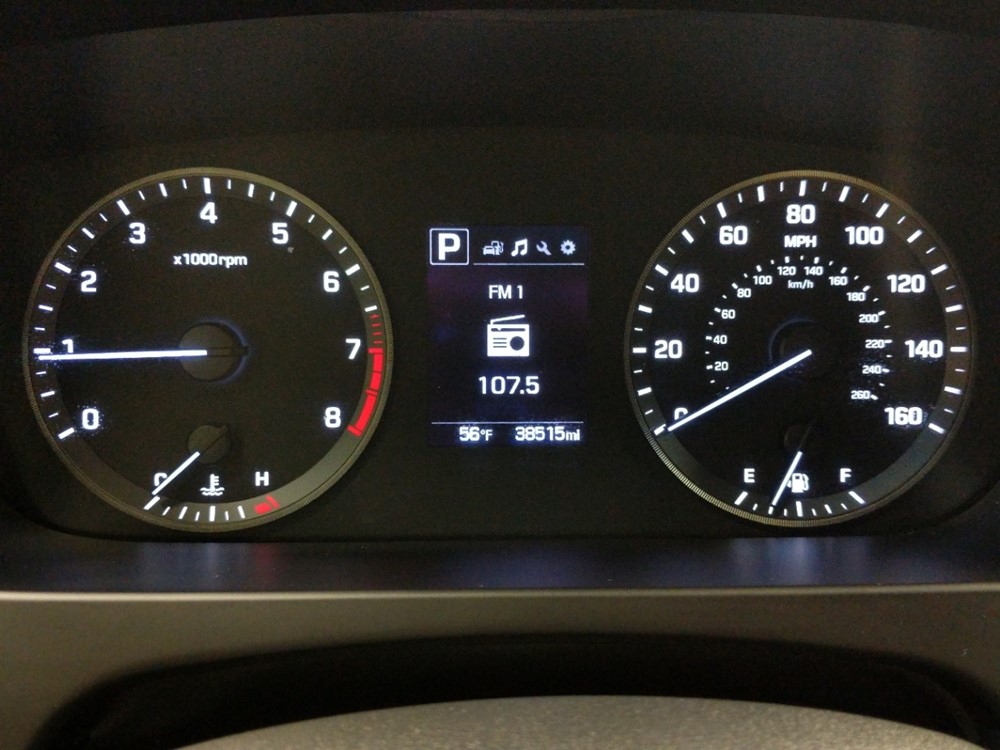2017 Hyundai Sonata - Odometer Close Up