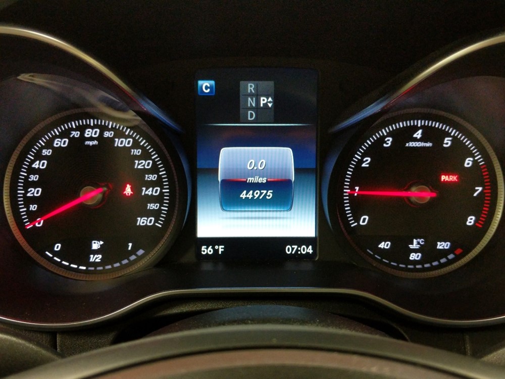 2016 Mercedes-Benz C300 - Odometer Close Up