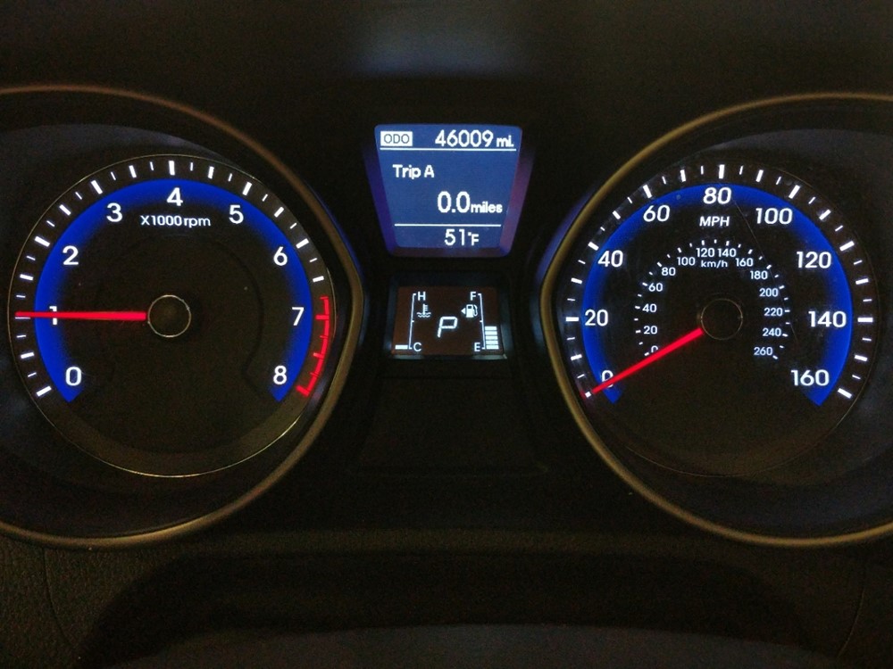 2017 Hyundai Elantra - Odometer Close Up