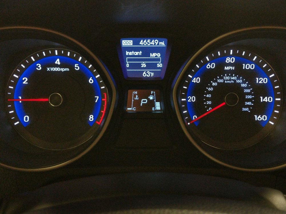 2017 Hyundai Elantra - Odometer Close Up
