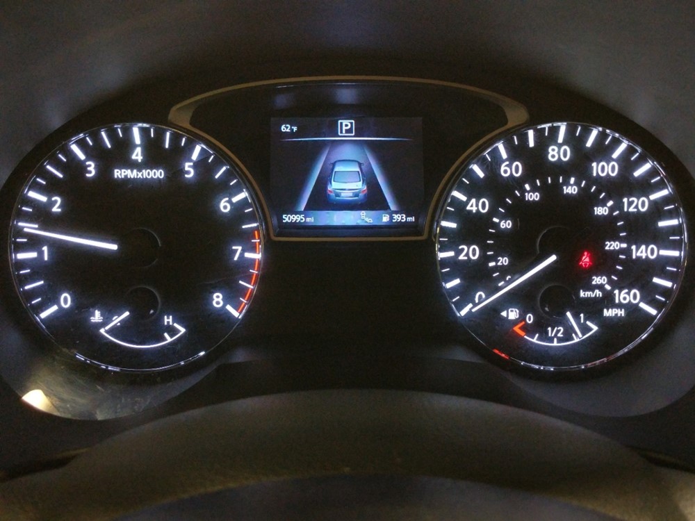 2017 Nissan Altima - Odometer Close Up