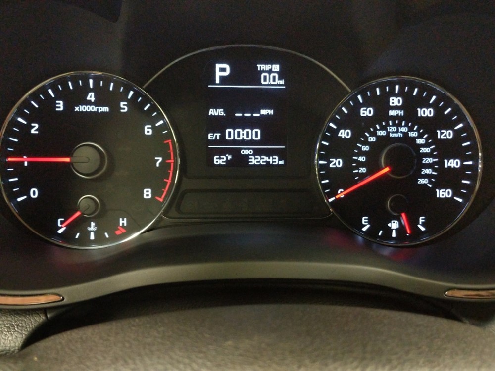 2017 Kia Forte - Odometer Close Up