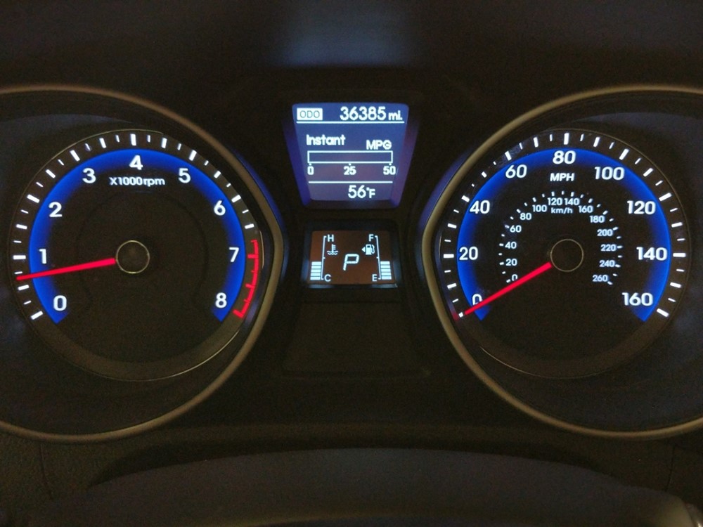 2017 Hyundai Elantra - Odometer Close Up