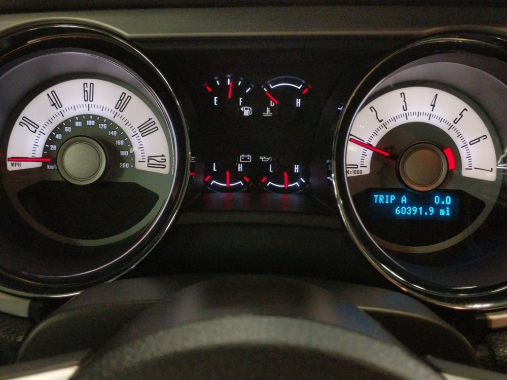 2010 Ford Mustang - Odometer Close Up