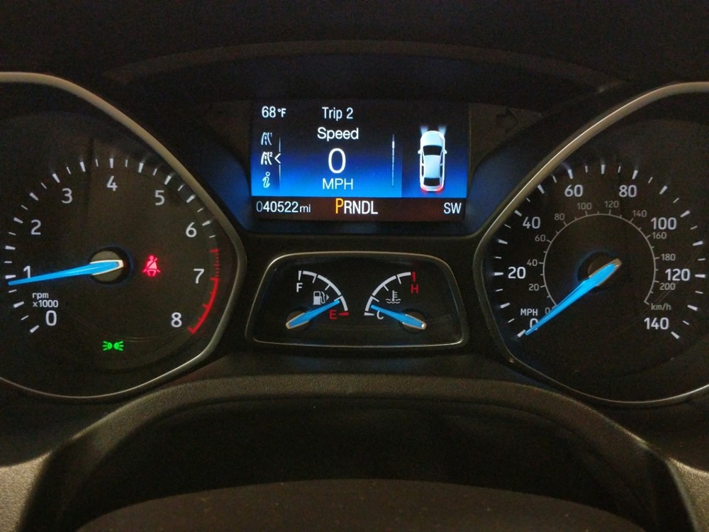 2017 Ford Focus - Odometer Close Up