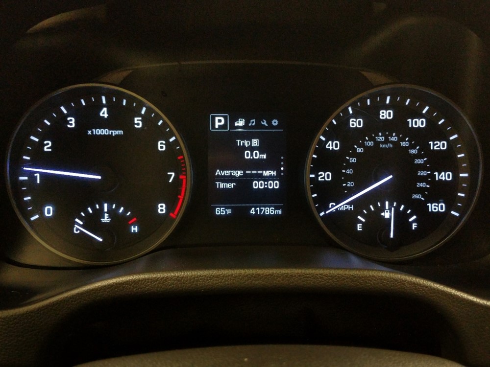 2018 Hyundai Elantra - Odometer Close Up