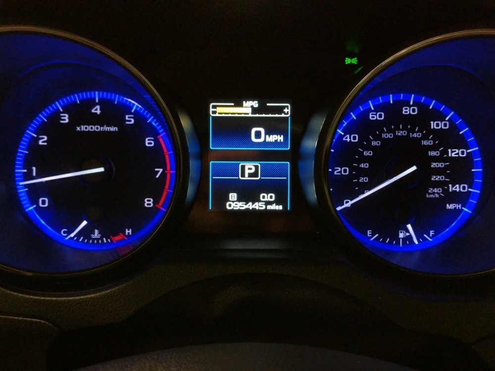 2016 Subaru Outback - Odometer Close Up