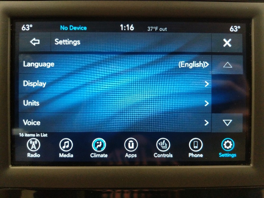 2018 Chrysler Pacifica - Stereo Package