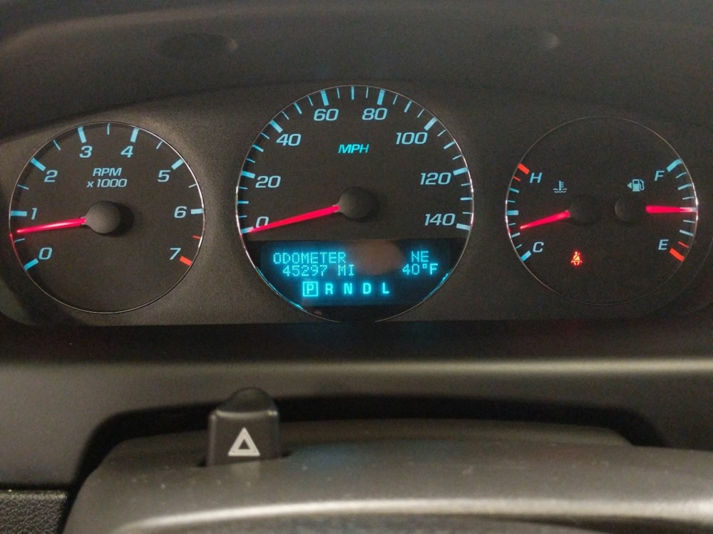 2016 Chevrolet Impala - Odometer Close Up