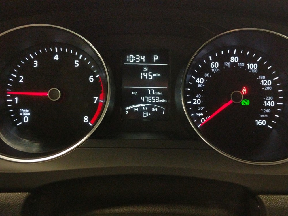 2015 Volkswagen Jetta - Odometer Close Up