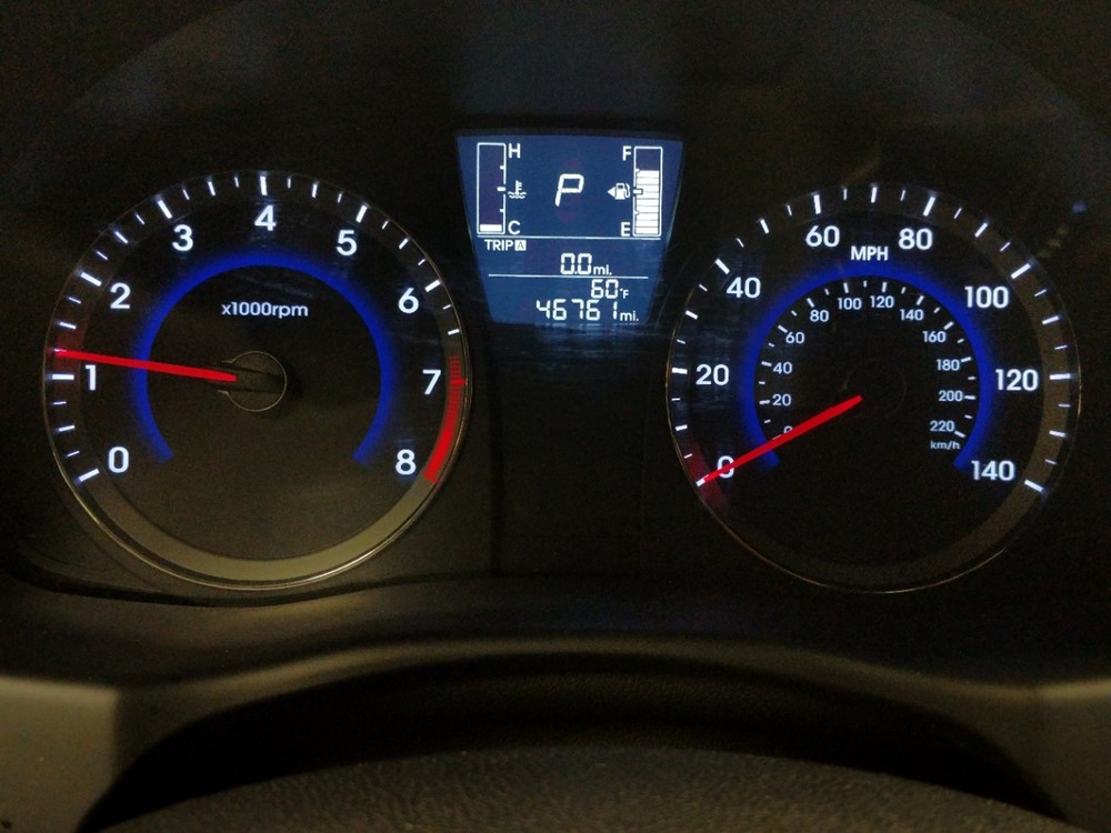 2017 Hyundai Accent - Odometer Close Up