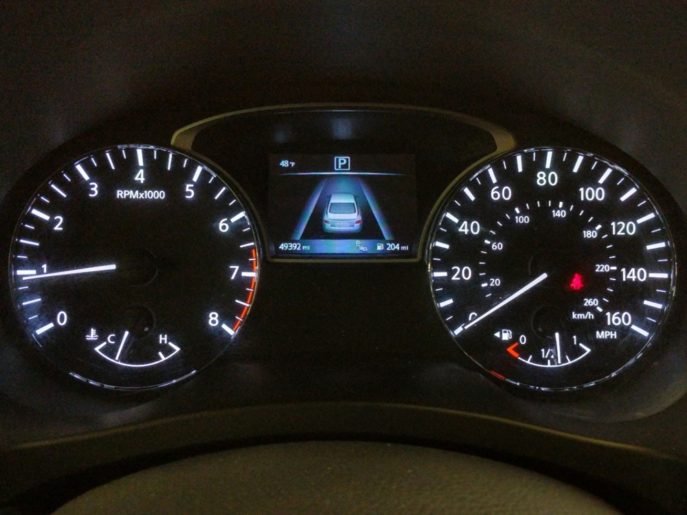 2017 Nissan Altima - Odometer Close Up