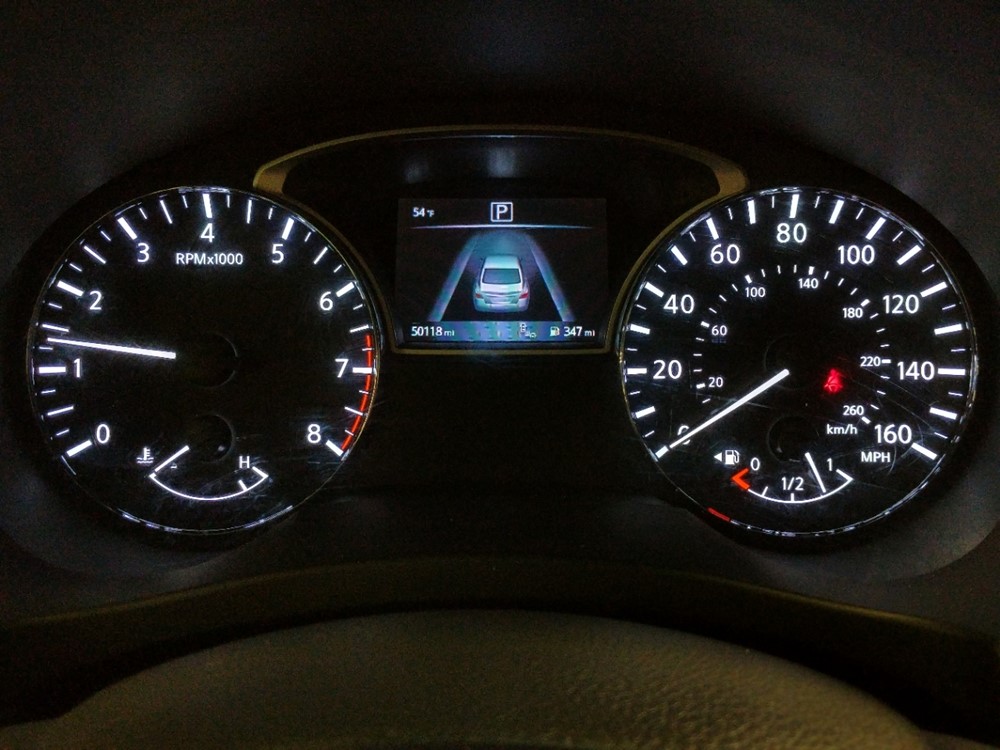 2017 Nissan Altima - Odometer Close Up