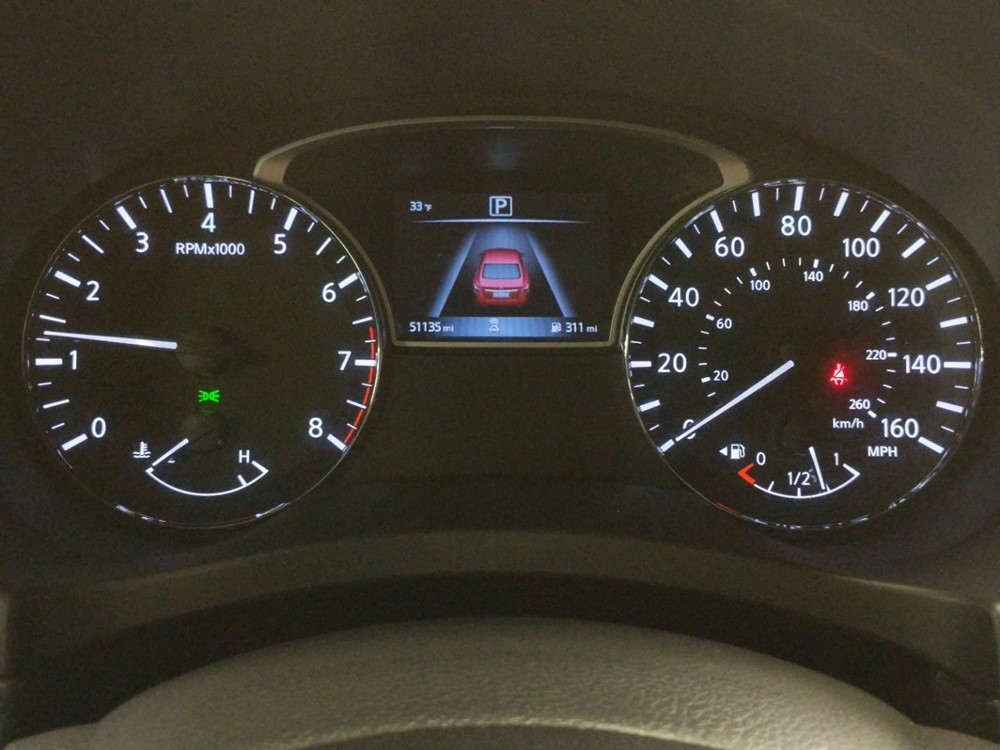 2017 Nissan Altima - Odometer Close Up
