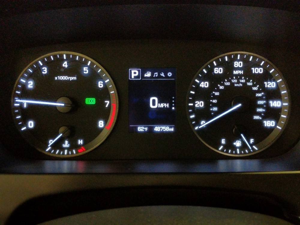 2017 Hyundai Sonata - Odometer Close Up