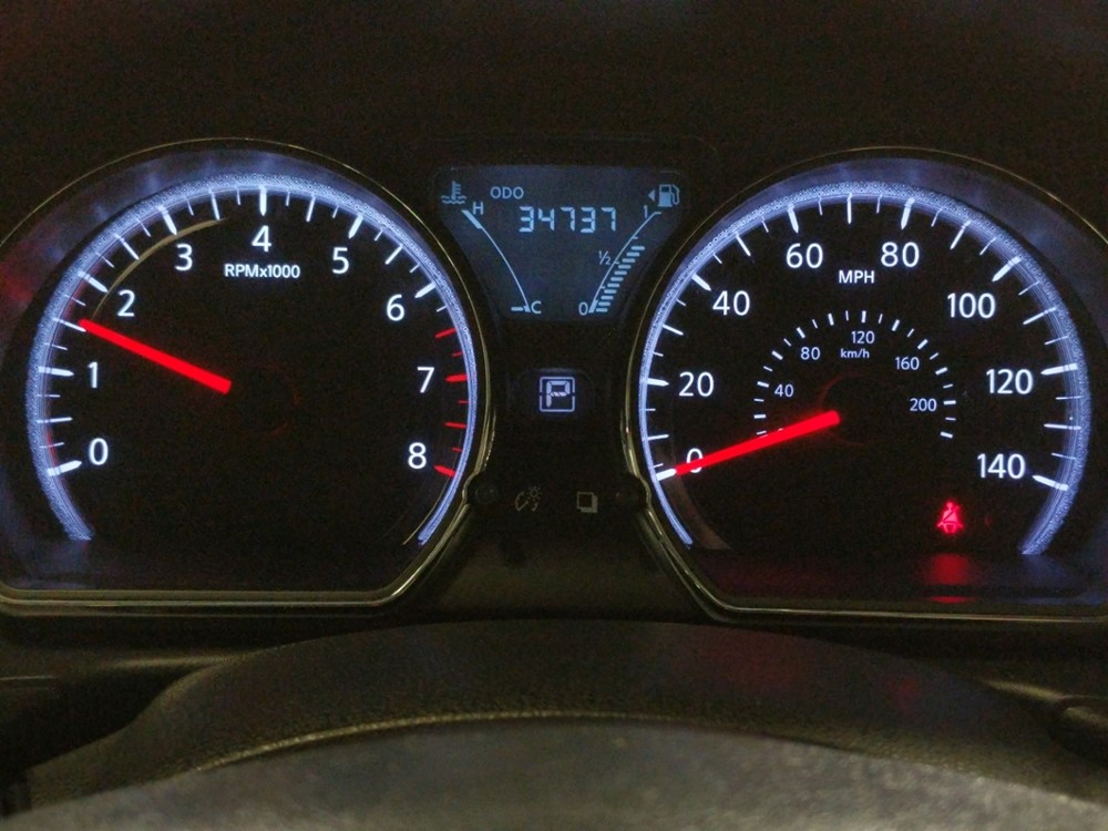2017 Nissan Versa - Odometer Close Up