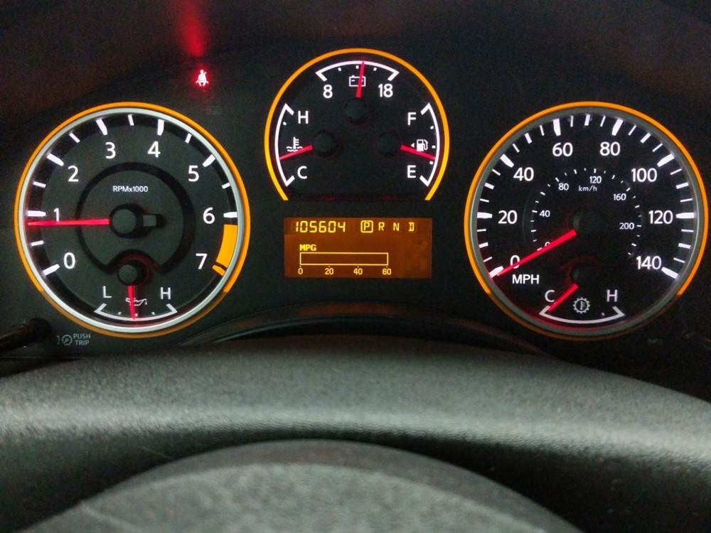 2012 Nissan Titan - Odometer Close Up