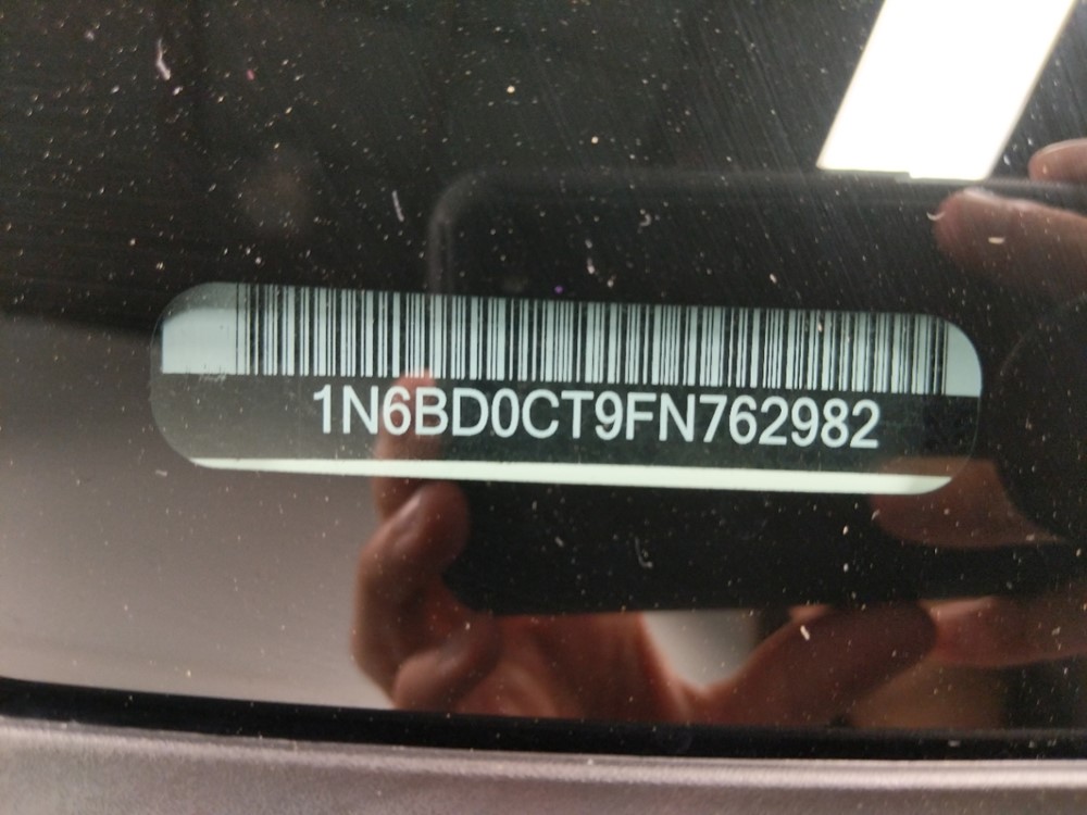 2015 Nissan Frontier - VIN Plate