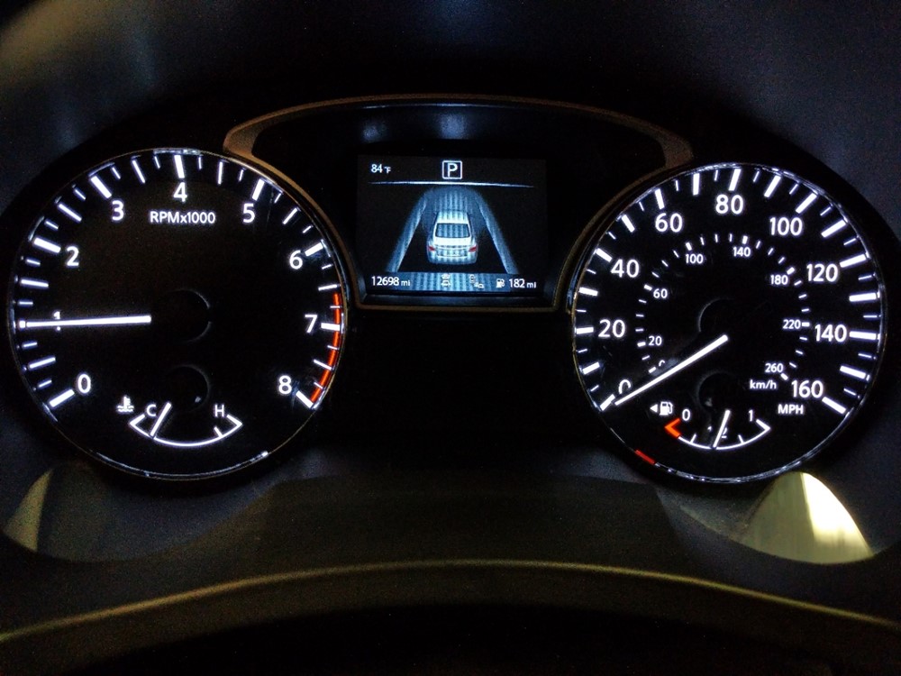2018 Nissan Altima - Odometer Close Up