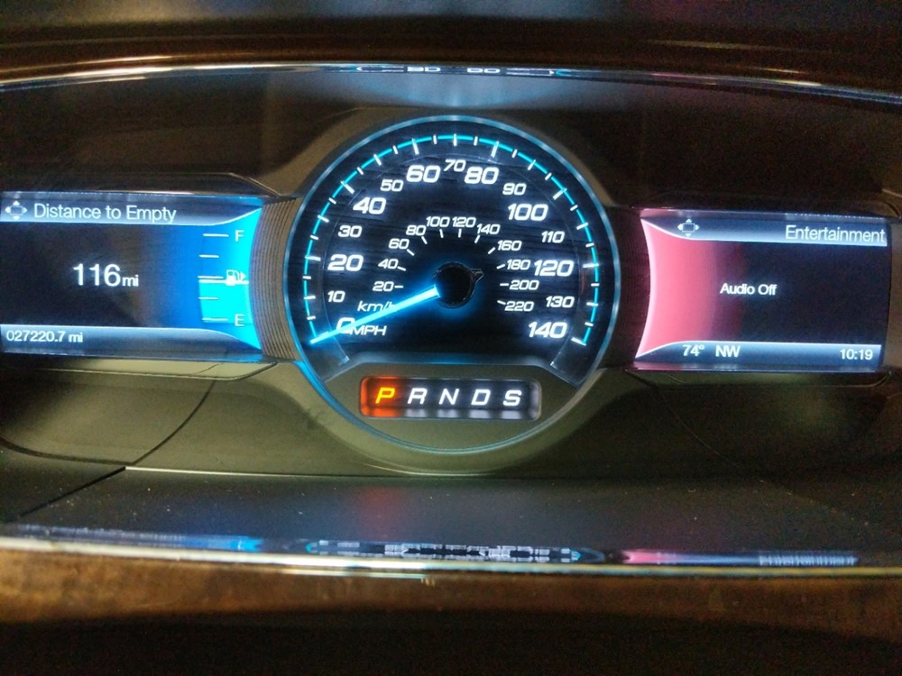 2017 Ford Taurus - Odometer Close Up