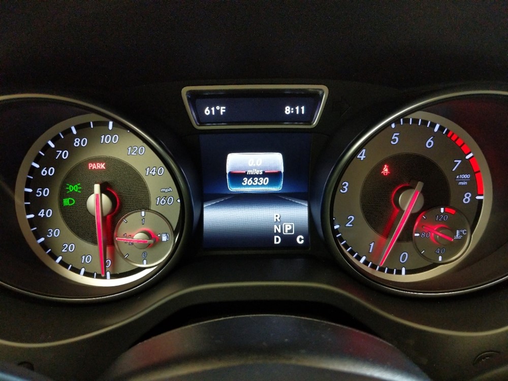 2016 Mercedes-Benz CLA250 - Odometer Close Up