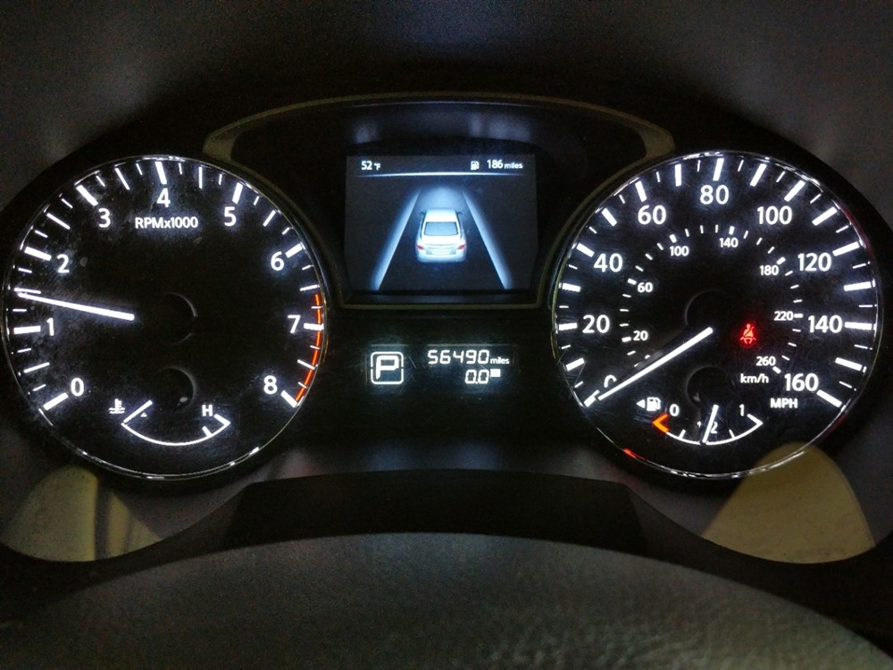 2015 Nissan Altima - Odometer Close Up