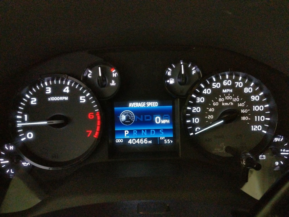 2016 Toyota Tundra - Odometer Close Up