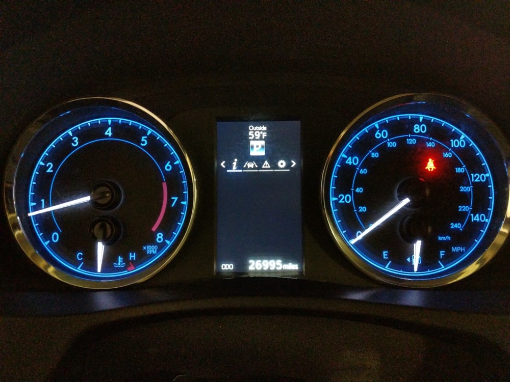 2017 Toyota Corolla - Odometer Close Up