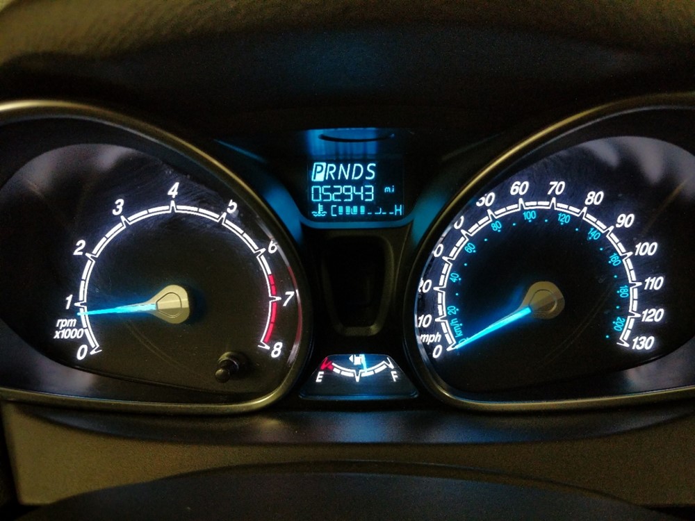 2017 Ford Fiesta - Odometer Close Up