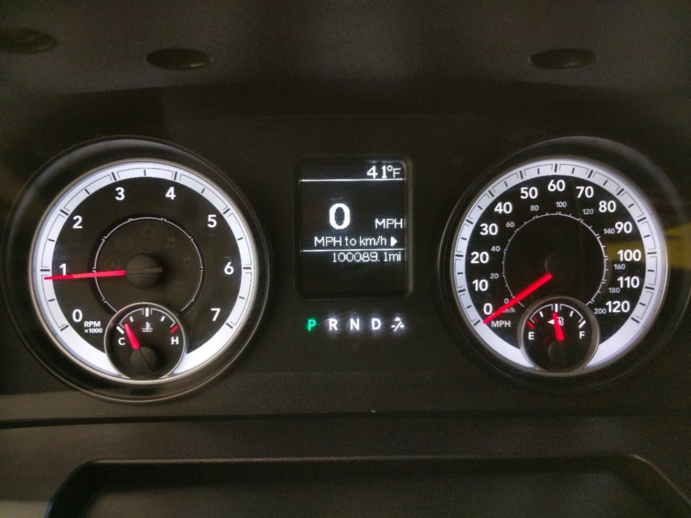 2013 Dodge Ram 1500 - Odometer Close Up