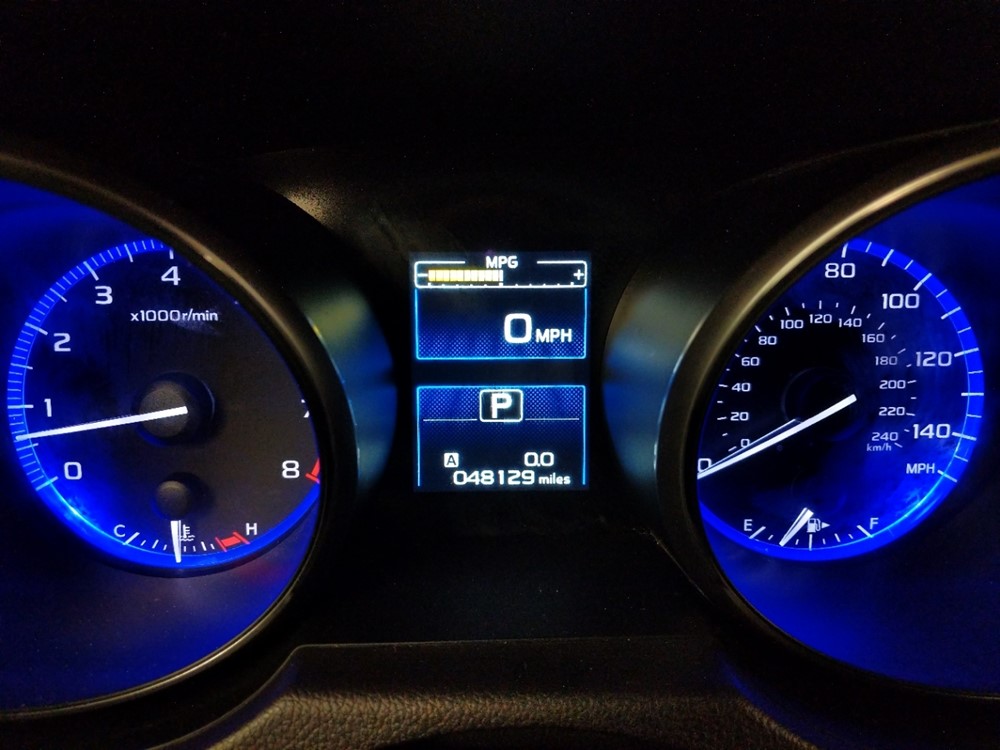 2017 Subaru Outback - Odometer Close Up