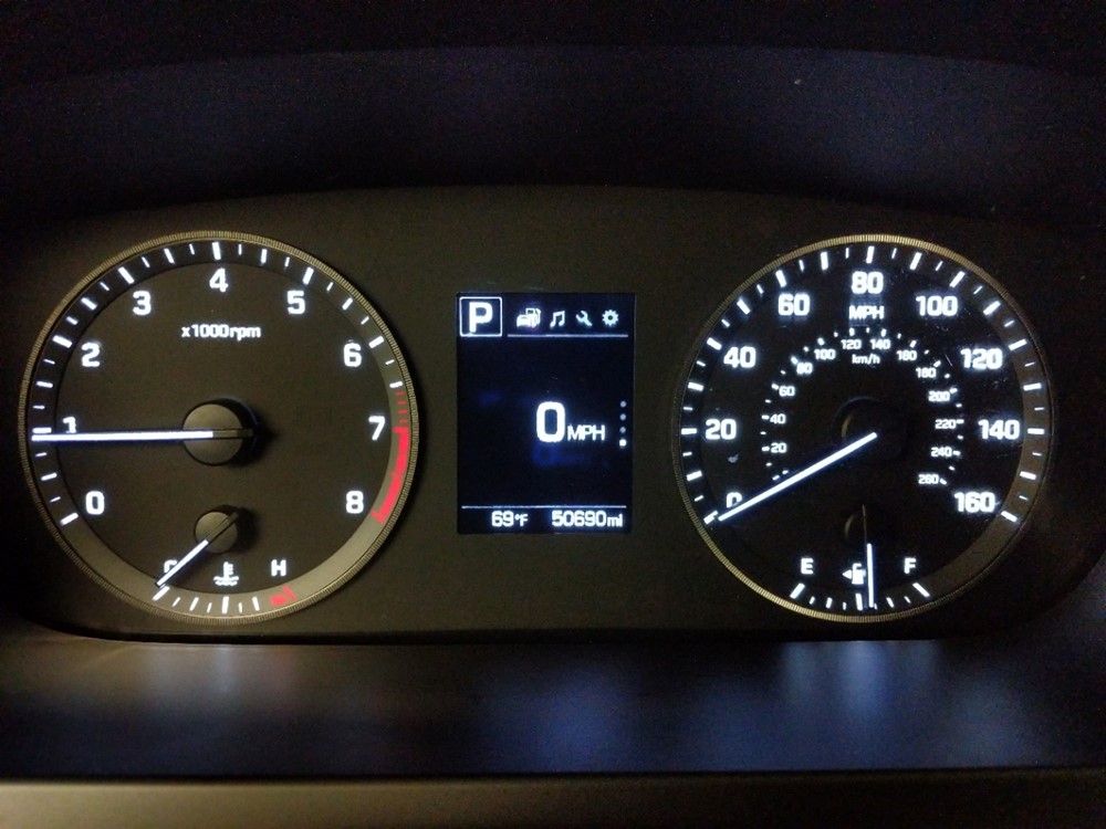 2017 Hyundai Sonata - Odometer Close Up