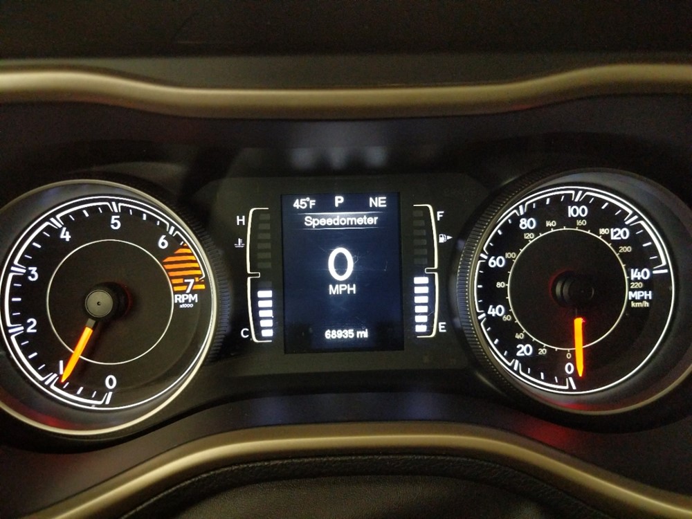2016 Jeep Cherokee - Odometer Close Up