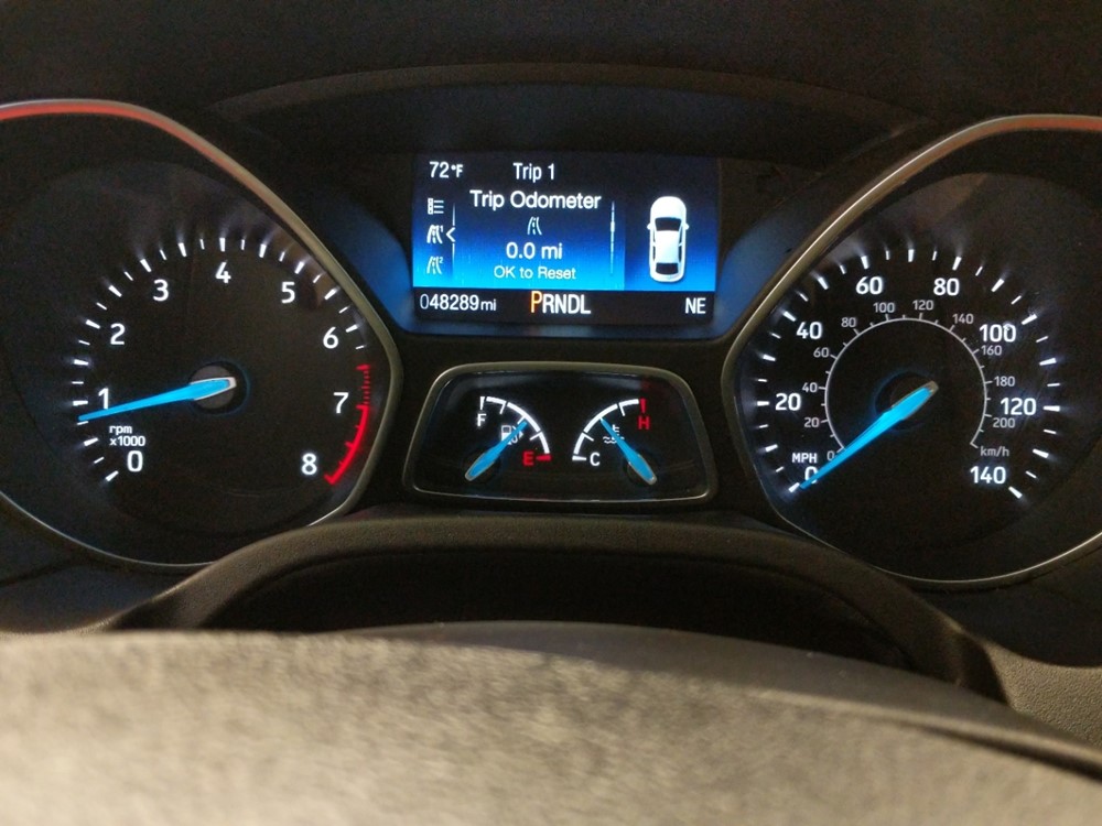 2017 Ford Focus - Odometer Close Up