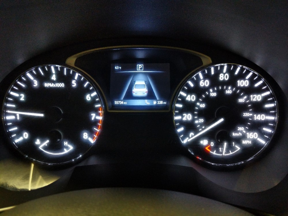 2017 Nissan Altima - Odometer Close Up