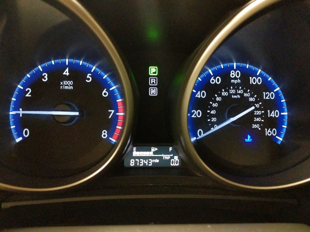 2013 Mazda Mazda3 - Odometer Close Up