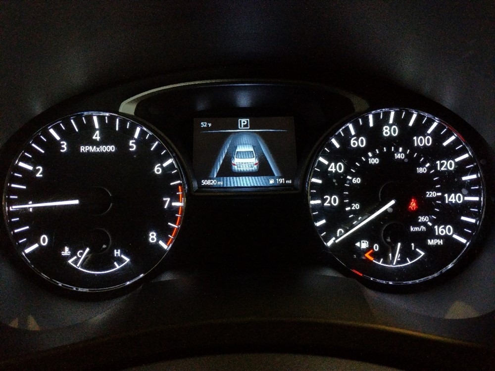2016 Nissan Altima - Odometer Close Up