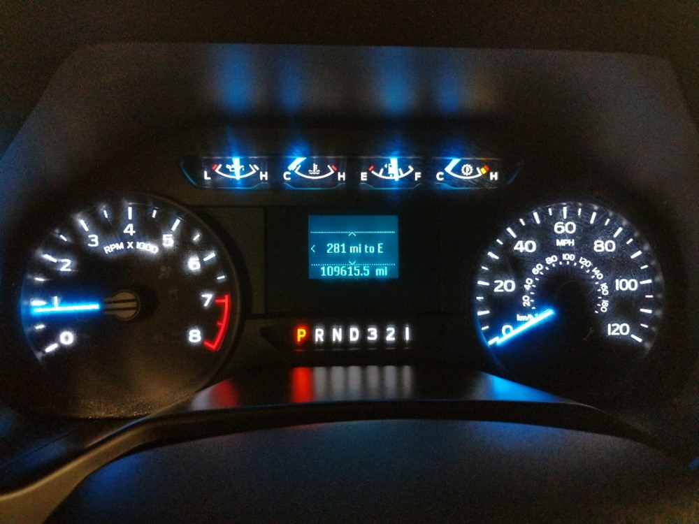2016 Ford F-150 - Odometer Close Up