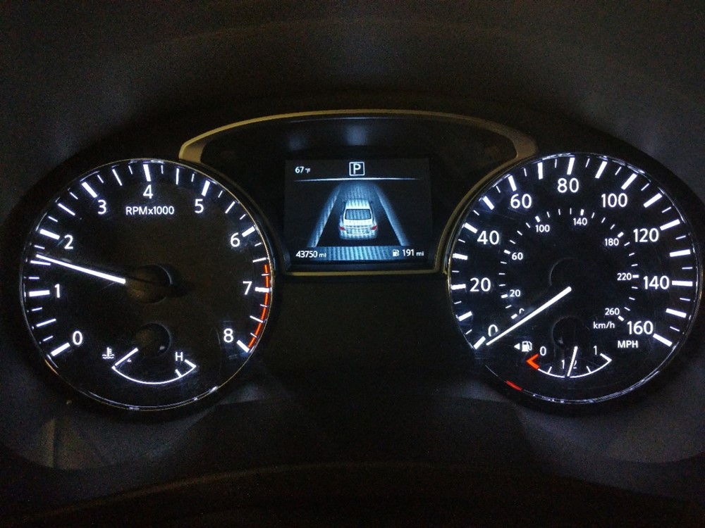 2017 Nissan Altima - Odometer Close Up