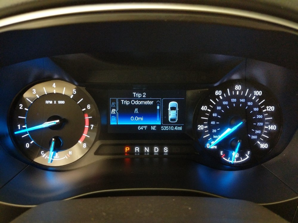 2015 Ford Fusion - Odometer Close Up