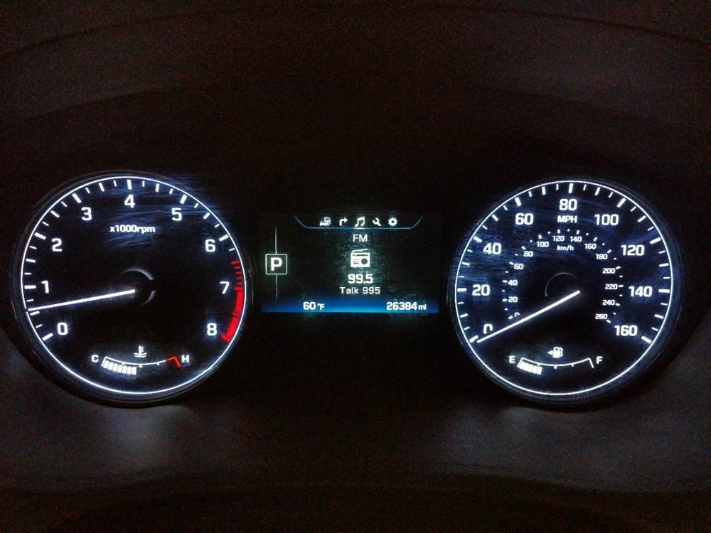 2016 Hyundai Genesis - Odometer Close Up