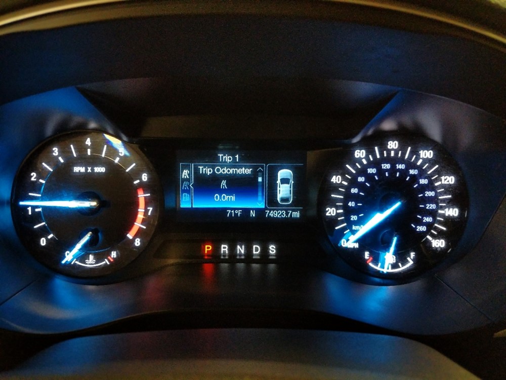 2015 Ford Fusion - Odometer Close Up