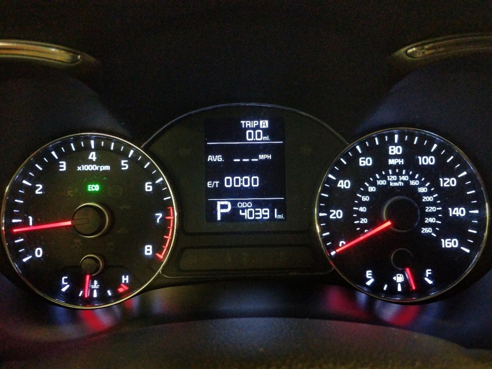 2016 Kia Forte - Odometer Close Up
