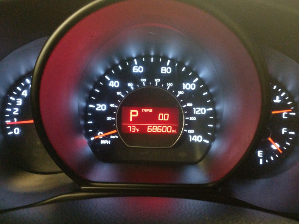 2017 Kia Soul - Odometer Close Up