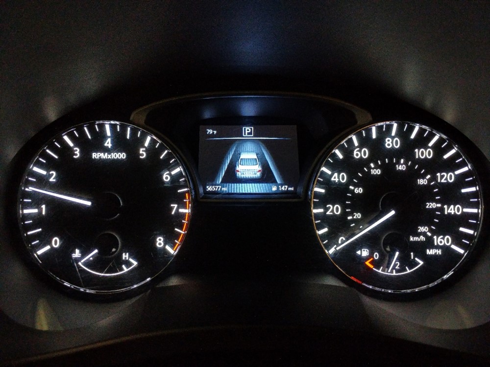 2017 Nissan Altima - Odometer Close Up